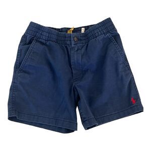 Polo Ralph Lauren Boys' Navy Blue Chino Shorts Size 10 Elastic Waist Drawstring
